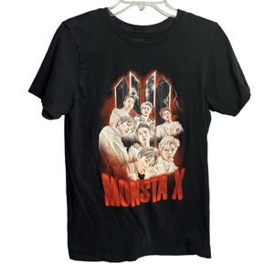 BTS Monsta X K Pop Tour Shirt Size Medium Black CB2